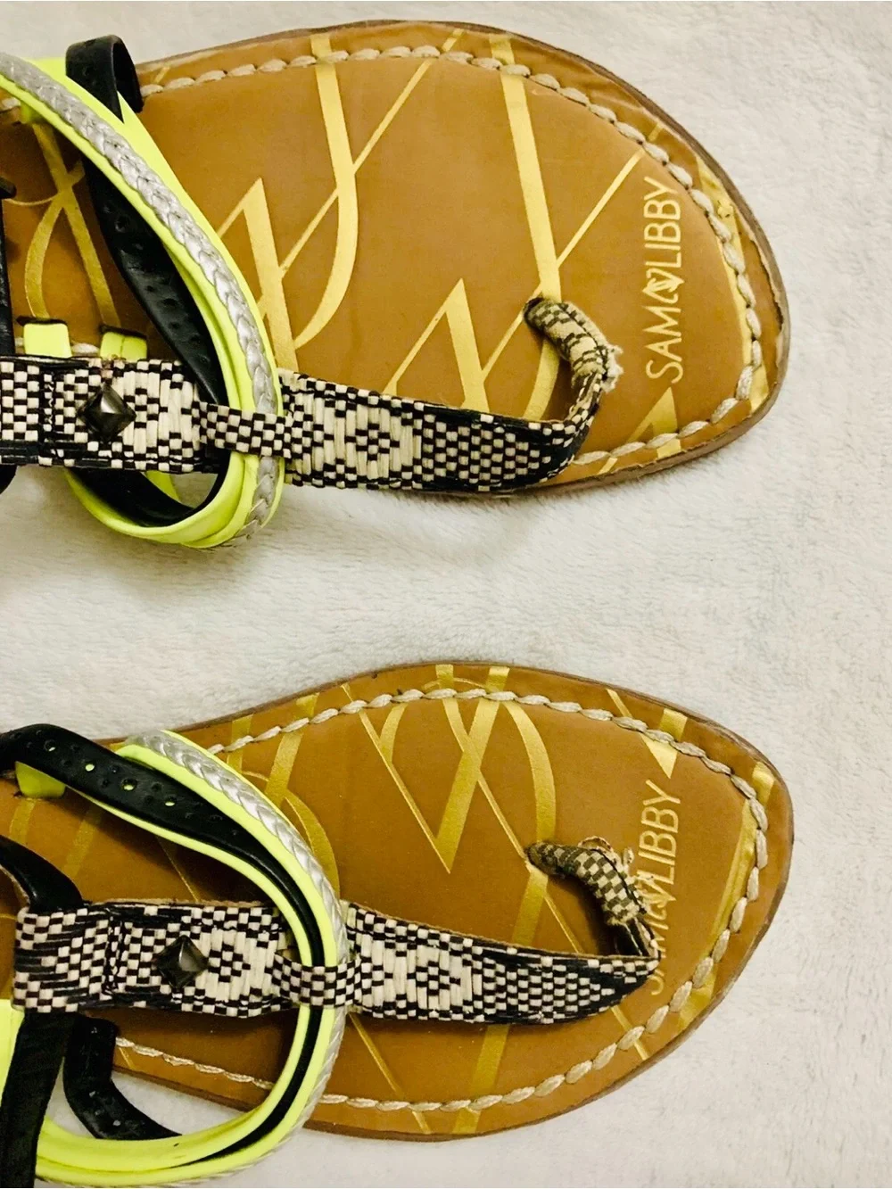 Sam & Libby Women Cute Sandals Shoes Size 6.5 Excellent Condition